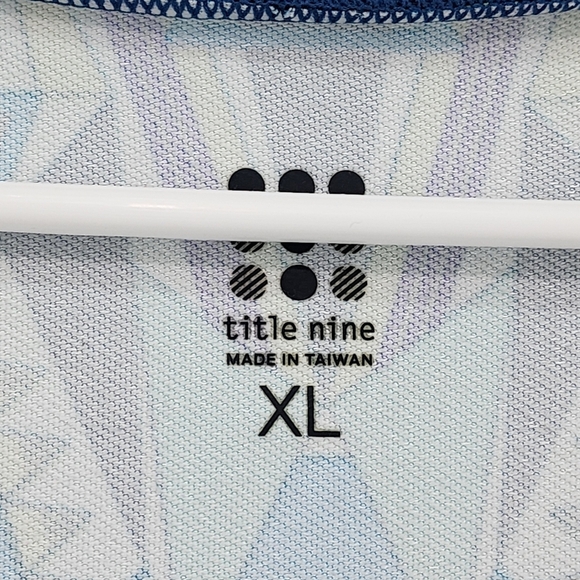 Title Nine Women's Poly Stretch Geo Print Mini Dress Blue- XL - Picture 5 of 9